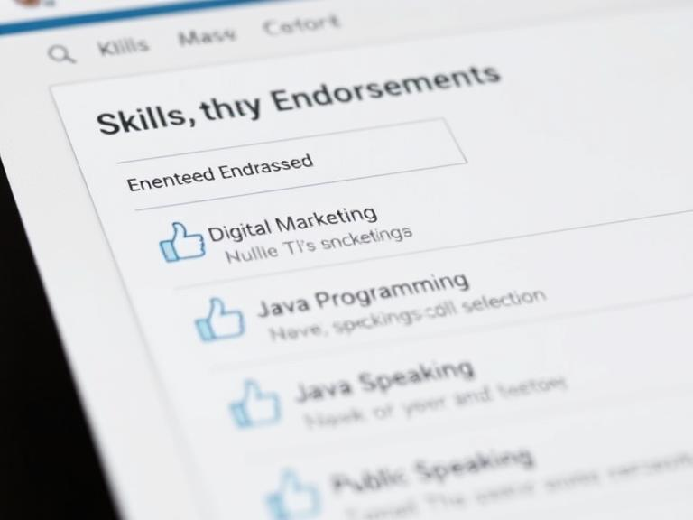 Skills -&- Endorsements Section
